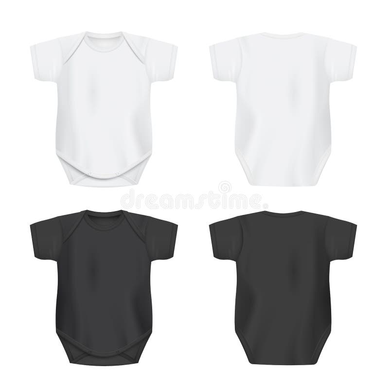 Download Baby onesie template stock vector. Illustration of fashion ...