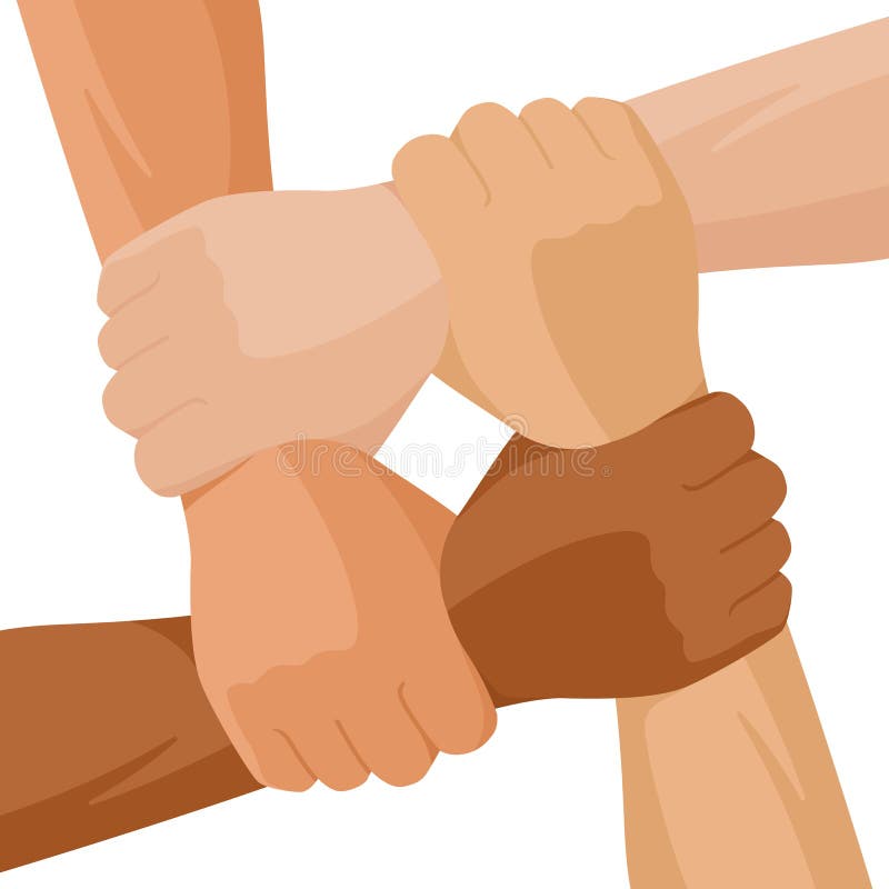 White and Black Hands Holding Together Showing Unity in Diversity Stock Vector - Illustration of racism, gesture: 190442951 White and Black Hands Holding Together Showing Unity in Diversity Stock Vector - Illustration of racism, gesture: 190442951