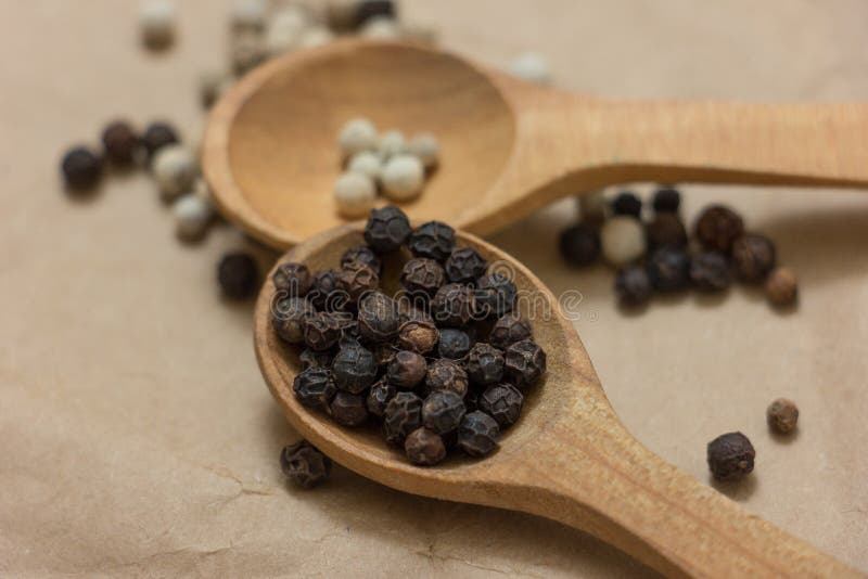 White and black peppercorn stock image. Image of organic 83254971