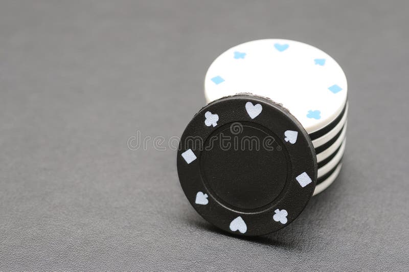 White and Black Poker Chips Stock Photo Image of gamble, gambler