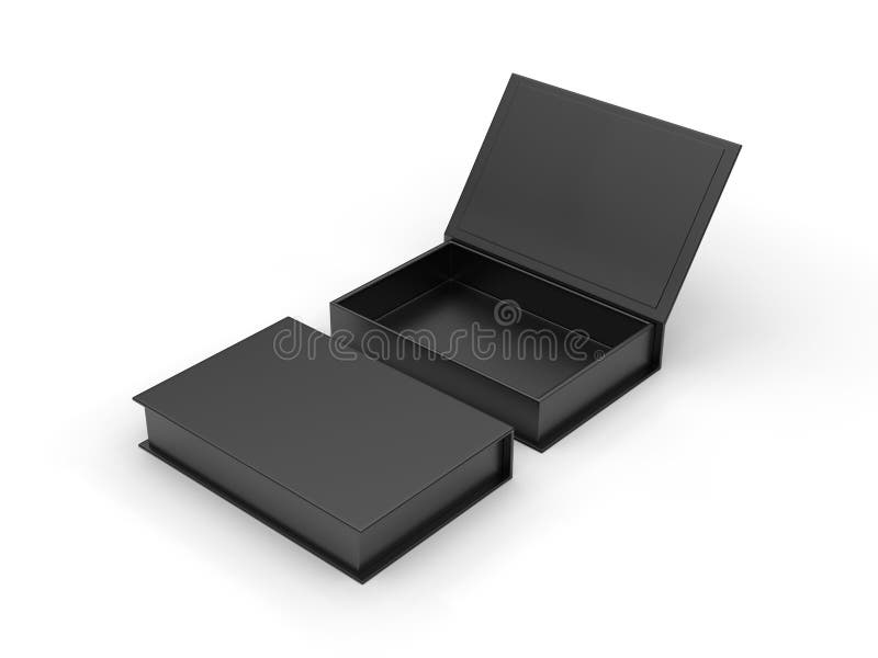 White Blank Hard Cardboard Box for Branding Presentation and Mock Up ...