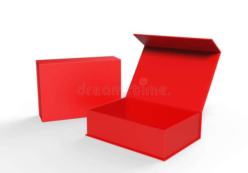 Download White Blank Rectangular Hard Cardboard Box For Branding ...