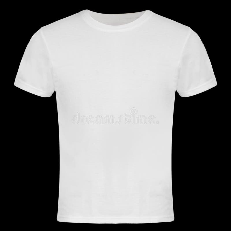 White Blank T-shirt Front and Back Stock Image - Image of design