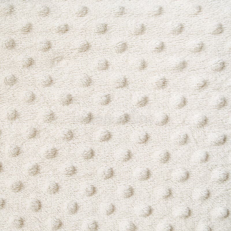 White blanket with dots texture background