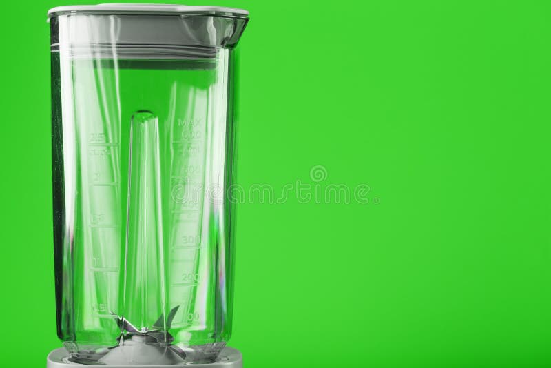 White Blender an Empty on a Green Background Stock Photo - Image of health, background: 217002502