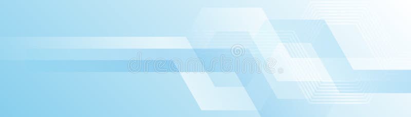 White, blue abstract background with glowing hexagon geometric lines. Modern shiny white simple lines pattern. Futuristic royalty free illustration
