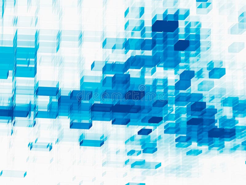 Cubes background - abstract digitally generated image stock illustration
