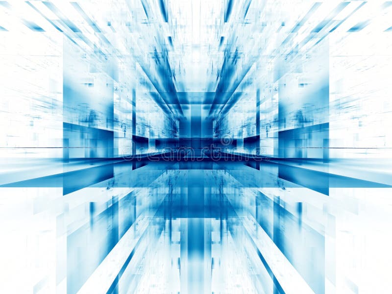 White and blue concept tech background - abstract digitally generated image vector illustration