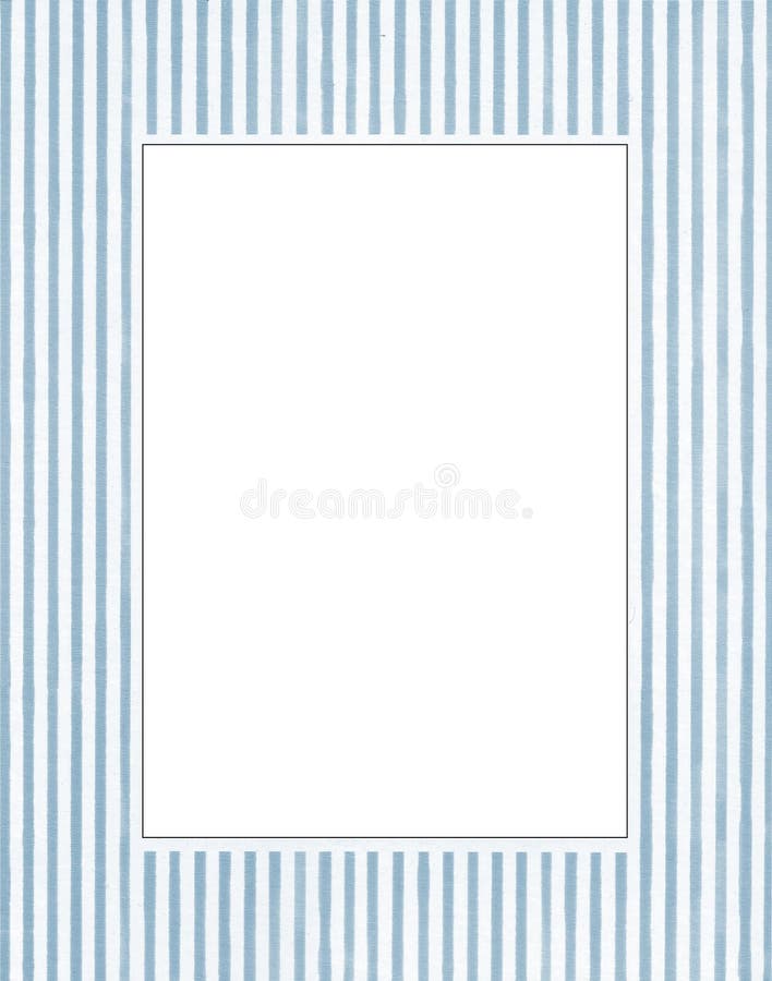 White & blue photo frame stock image