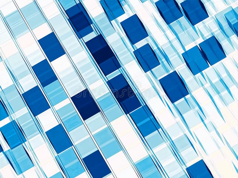 Blue and white background - abstract digitally generated image vector illustration