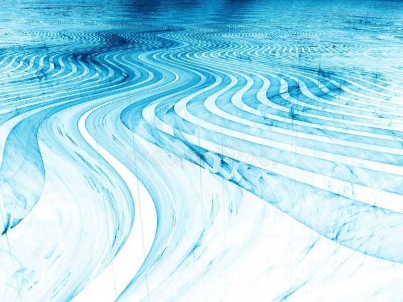 Glossy wavy surface - abstract digitally generated image vector illustration