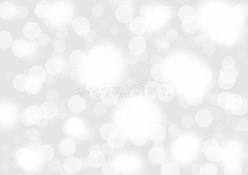 White bokeh circle soft abstract background. stock illustration