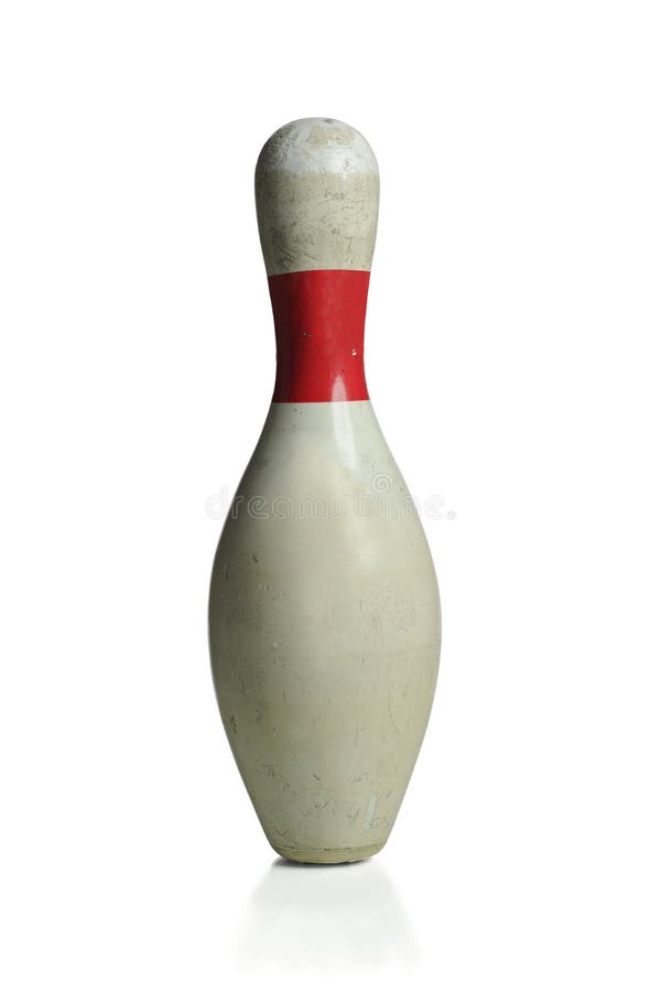 White Bowling Pin royalty free stock photo White Bowling Pin royalty free stock photo
