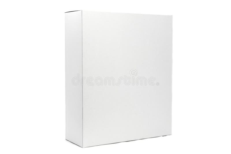 White box isolated on a white background