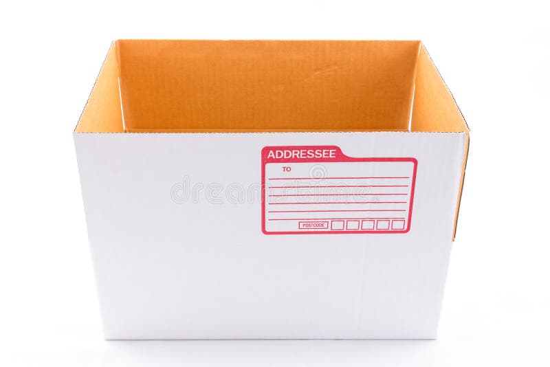 The White Box for Packaging with Shipping Stock Image Image of