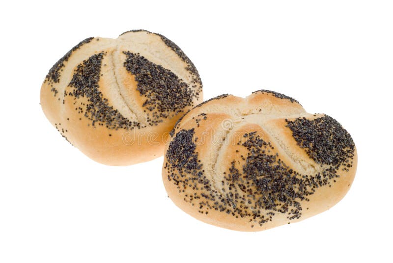 White bread bun with seeds