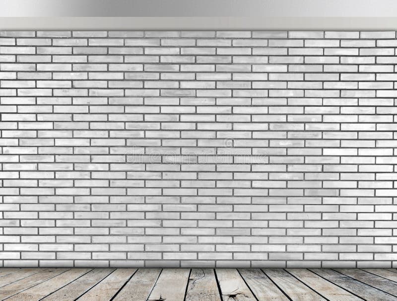 White Brick wall in room stock photo. Image of stone 43695260