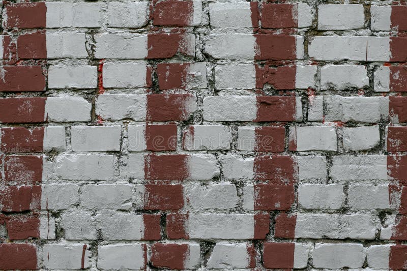 White brick wall with stripes of red paint. Old brick wall with painted red. Bricks background, pattern, texture. Grunge masonry f royalty free stock photography White brick wall with stripes of red paint. Old brick wall with painted red. Bricks background, pattern, texture. Grunge masonry f royalty free stock photography