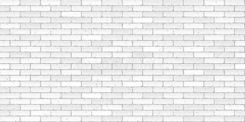 White brick wall texture seamless illustration