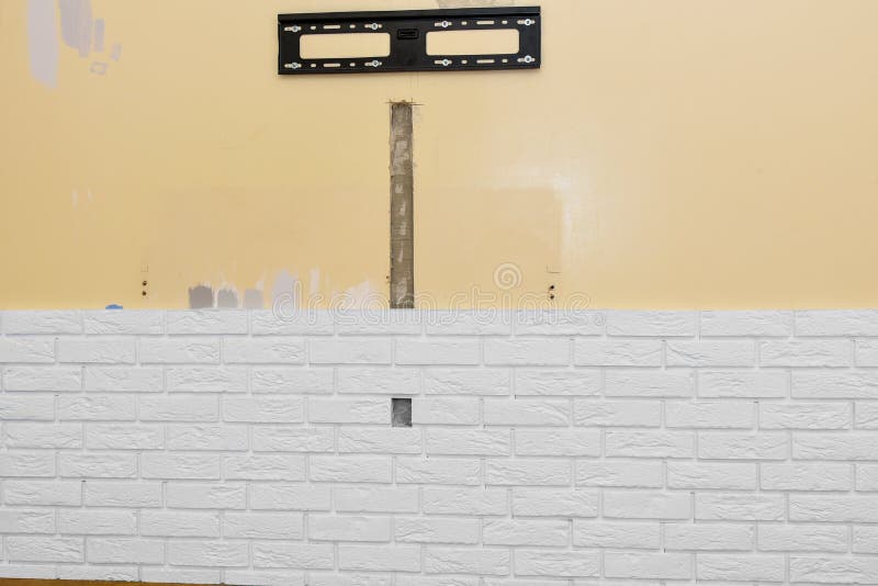 White brick wall royalty free stock image