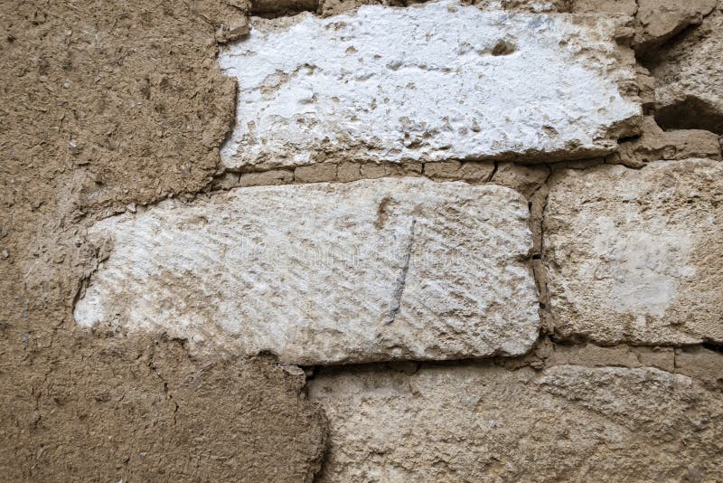 Wall of Clay Bricks stock image. Image of construction 28704111