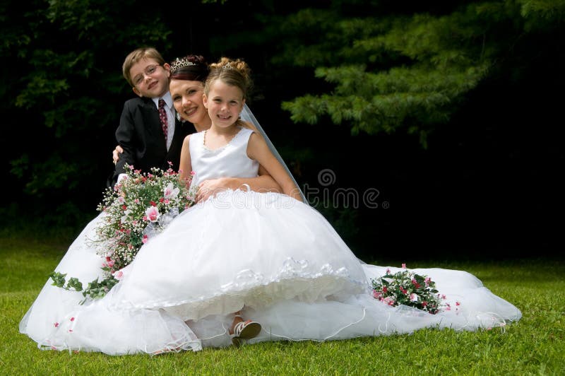 White Bride stock photo