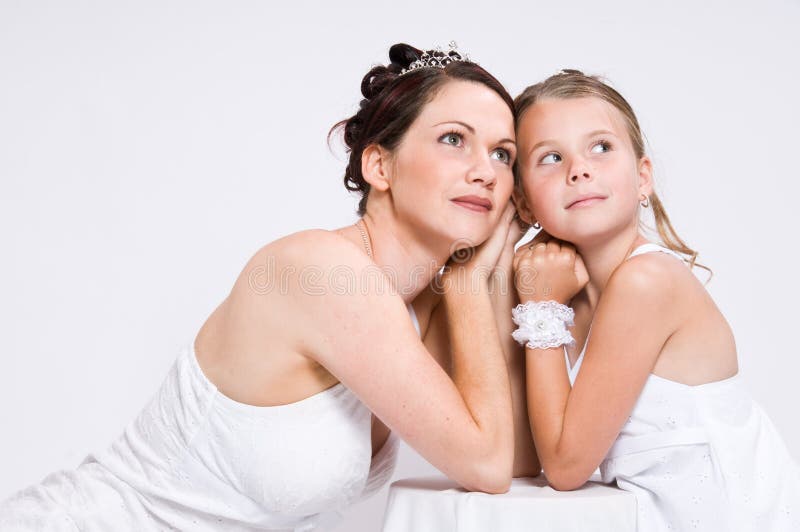 White Bride royalty free stock image