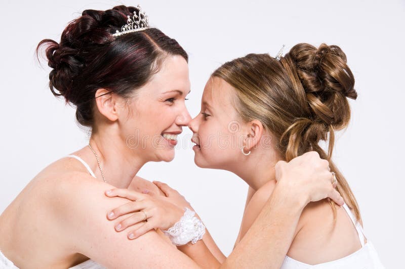 White Bride stock photo