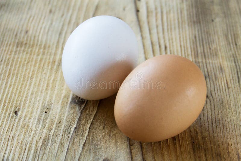 White and brown egg