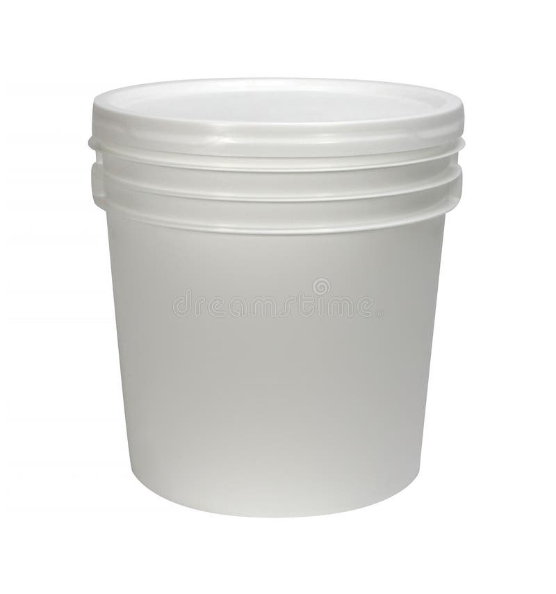 White bucket stock image. Image of package, healthy, fresh 66700633
