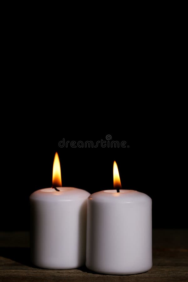 White burning candle stock image. Image of black, book 112073769