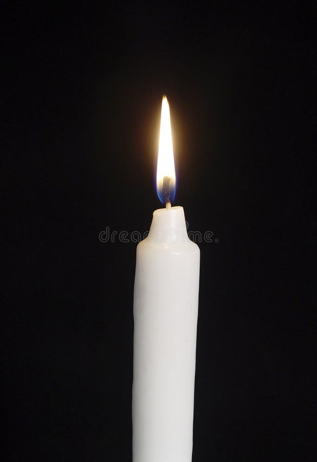 White candle stock photo. Image of background, christmas 48792