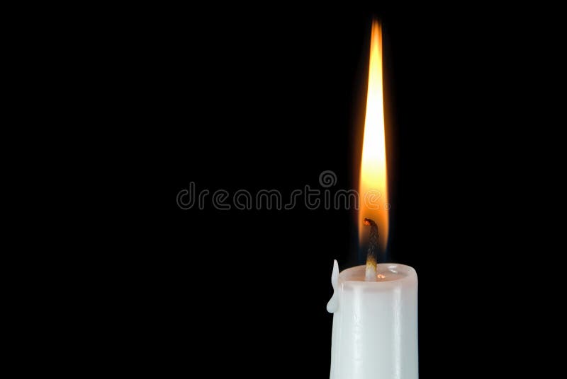 White candle with flame stock photo. Image of candlelight 22559190