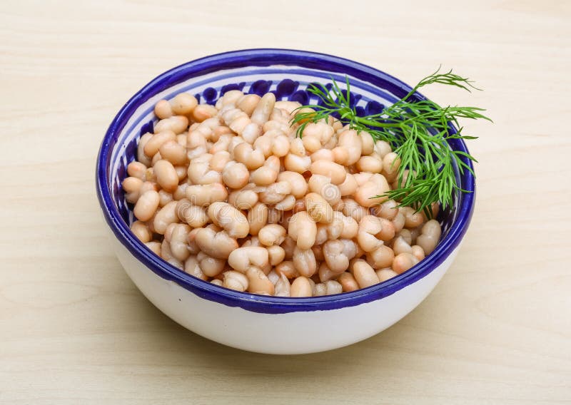 White canned beans stock photo. Image of pinto, healthy 52356178