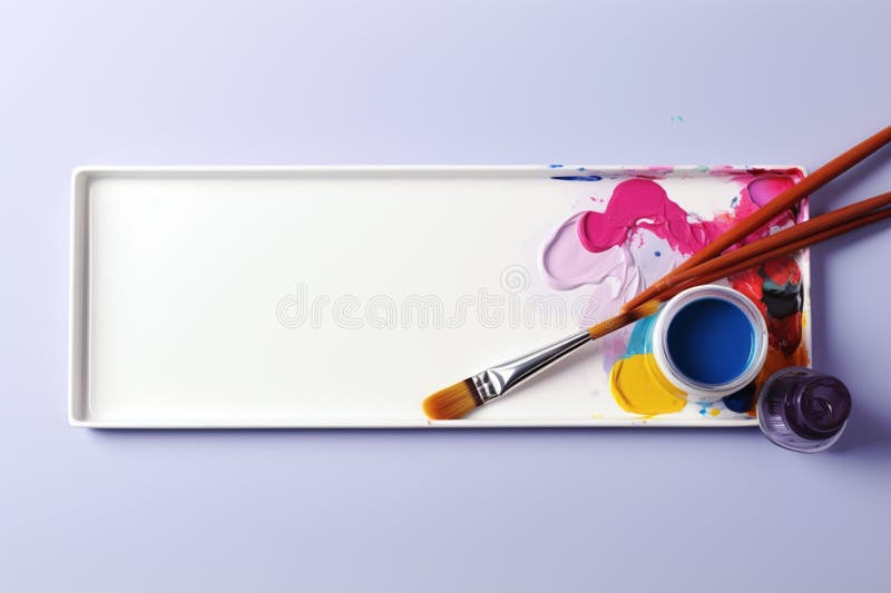 Watercolor Watercolor Tray Brush Stock Photo 1065634610