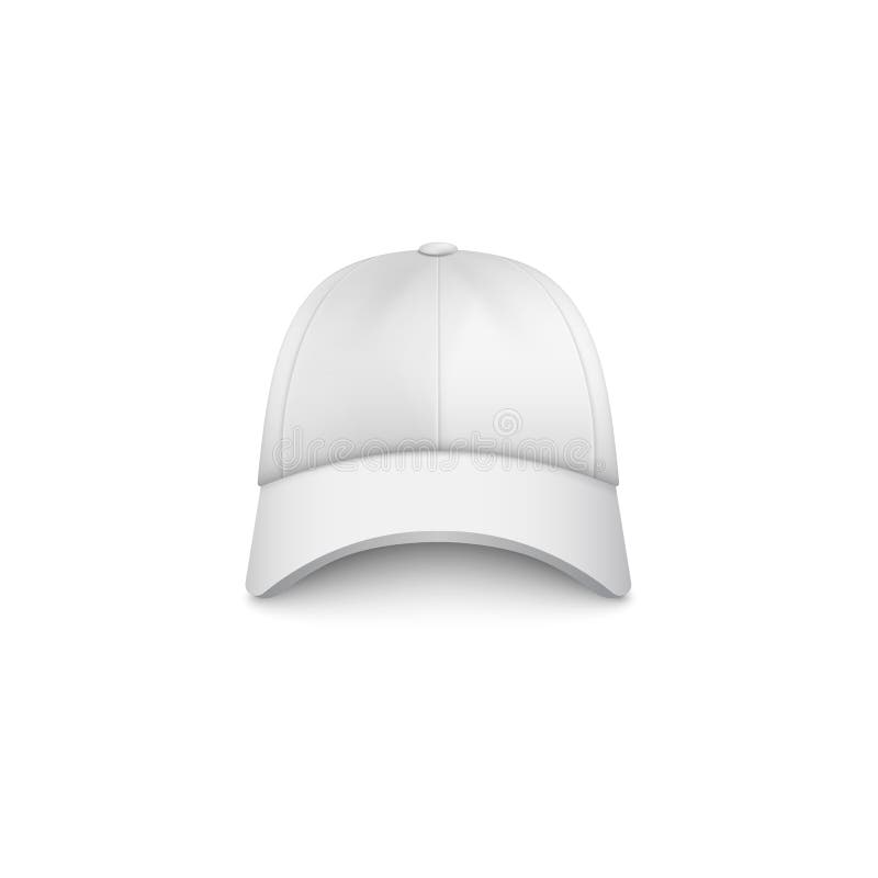 Download White Baseball Hat Template. Stock Vector - Illustration ...