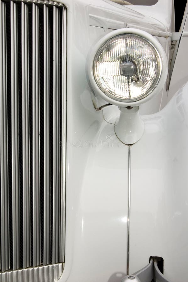 White Car Radiator and Light Stock Image Image of series, fuel 3025323
