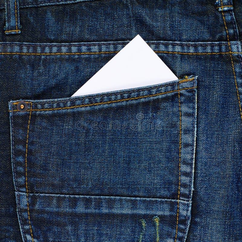 Card Back Pocket Denim Jeans As Background Stock Photos Free