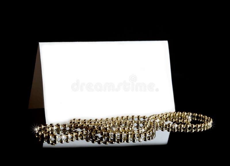 White Card on a Black Background Stock Image Image of white, space
