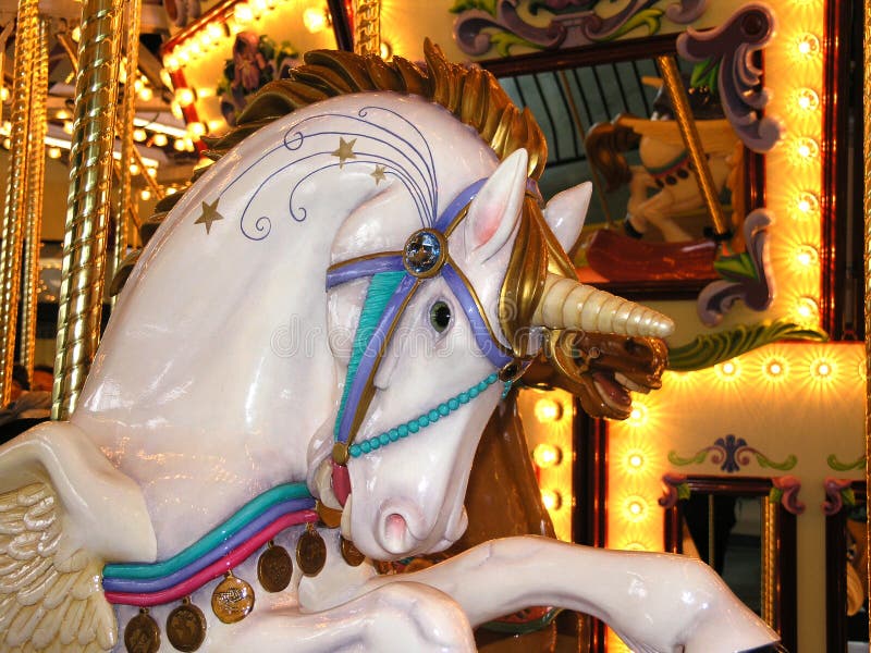 Head of hand carved carousel horse at the Riverfront Park, Salem, Oregon. Head of hand carved carousel horse at the Riverfront Park, Salem, Oregon.