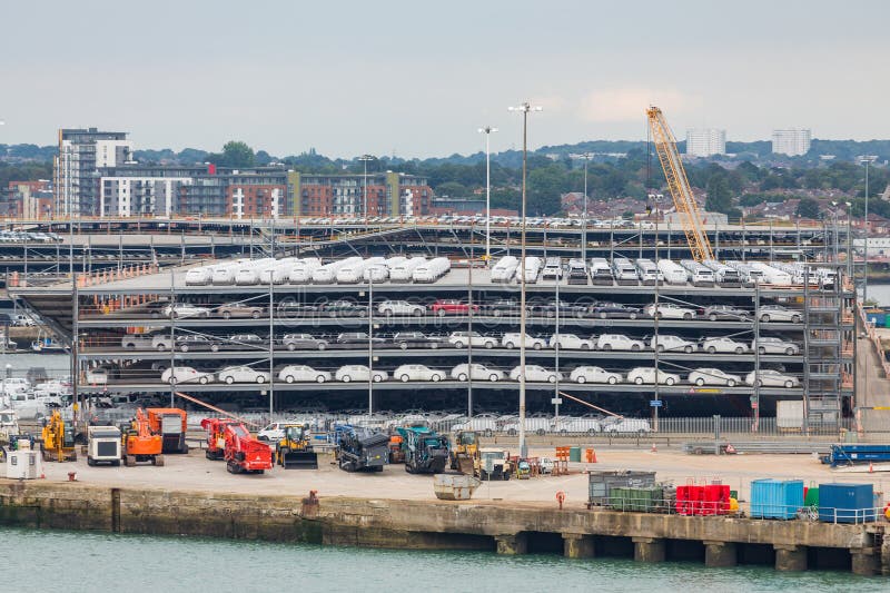 Cars on Southampton Pier stock photo. Image of transport 184063204