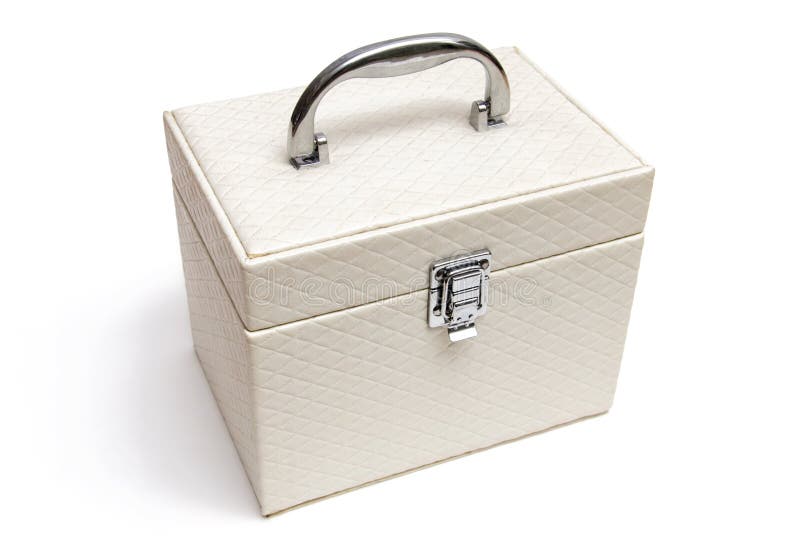 White casket with handle