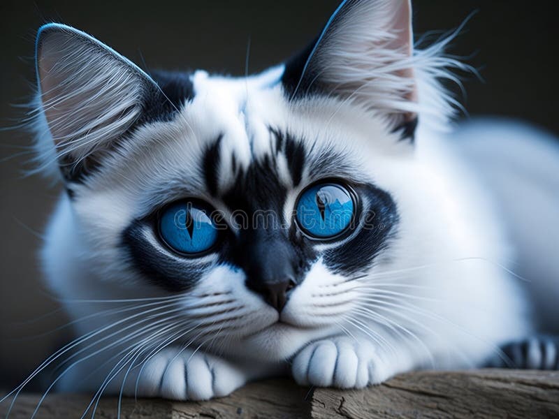 White Cat With Blue Eyes Ai Generated Stock Illustration white-cat-with-blue-eyes-ai-generated-stock-illustration