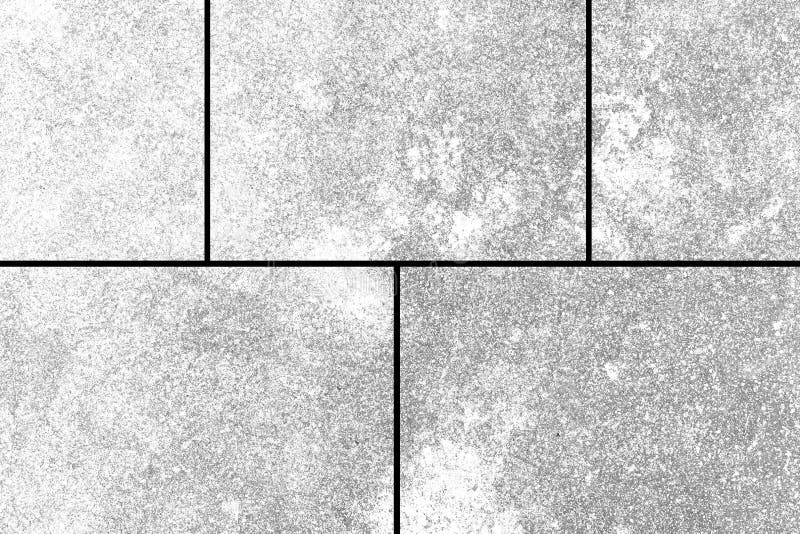 Cement Tiles Outside the Building Pattern and Seamless Background Stock