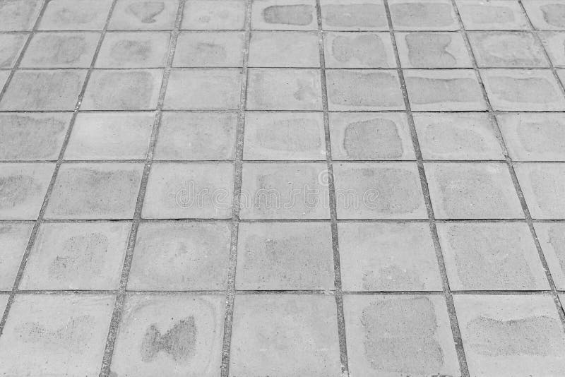 White Cement Tiles Outside the Building Pattern and Seamless Stock