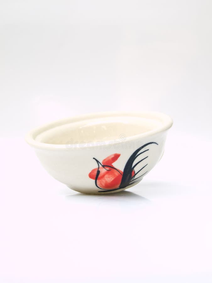 White Ceramic Bowl Chicken Pattern Lampang Thailand Stock Photos Free & RoyaltyFree Stock