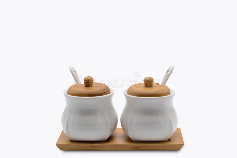 Ceramic Condiment Jar Spice Container with Bamboo Lid, Porcelain Spoon -  China Spice Jar and Ceramic Spice Jars price