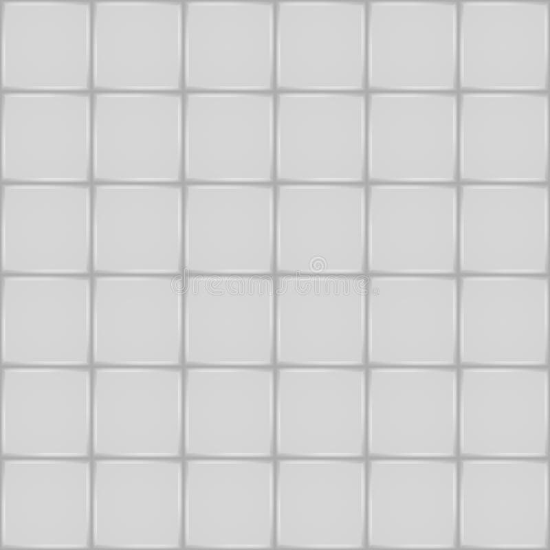 White ceramic tile seamless pattern royalty free illustration