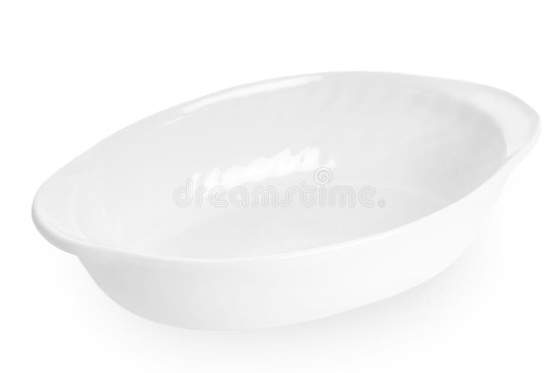 White Ceramics Plate Isolated on White Background Stock Photo Image