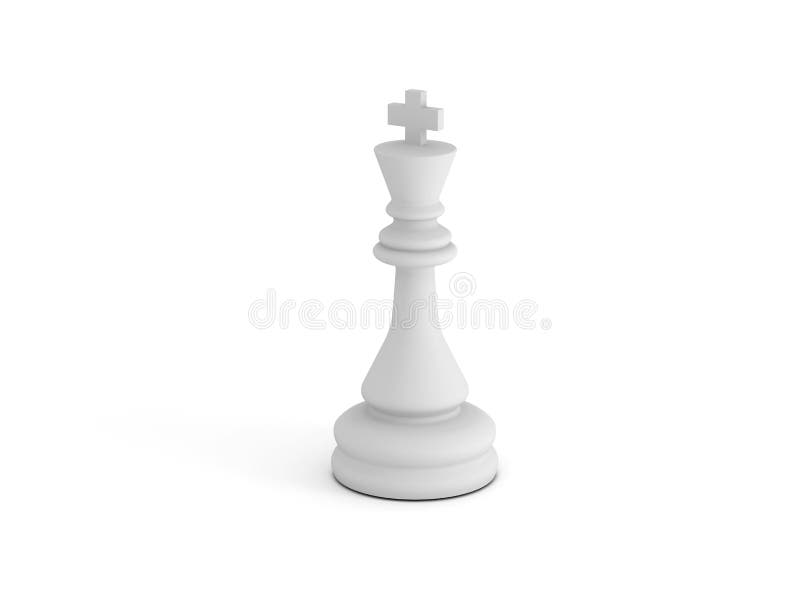 White chess king